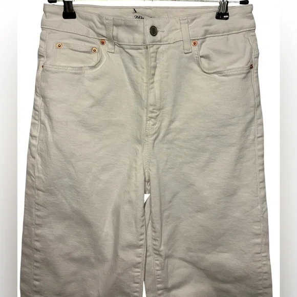 Zara High Rise Wide Leg Jean - Picture 5 of 9